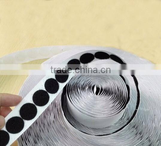 Good adhesion round dot hook and loop used as a closure on garments