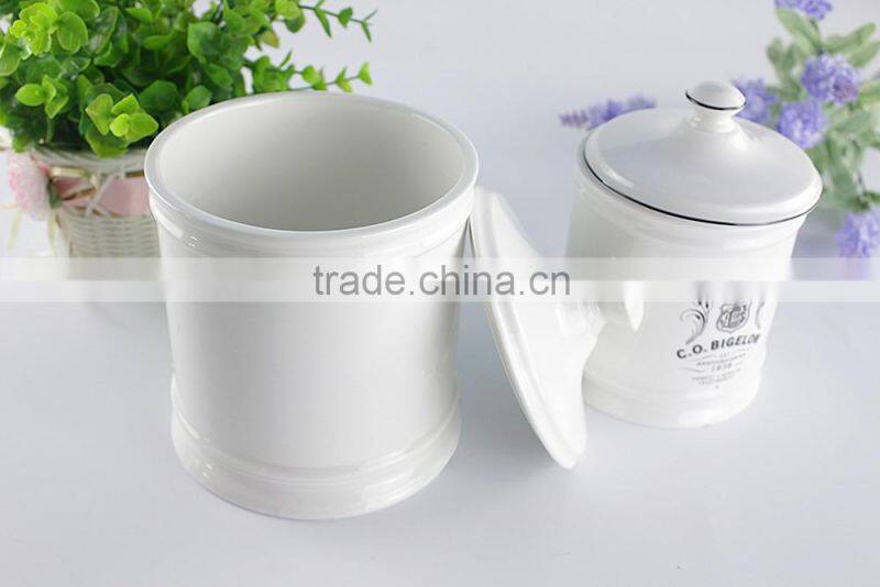 2017 new arrival custom design & logo ceramic storage sugar Pot