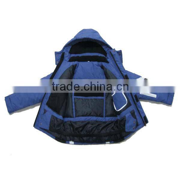 2013 New nylon taslon waterproof boys fashion blue ski suits for kids ski jackets and pants suits in ski & snow wear