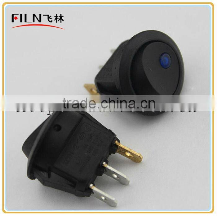 FILN blue 12V led Nylon ON OFF KCD1-2 rocker switch