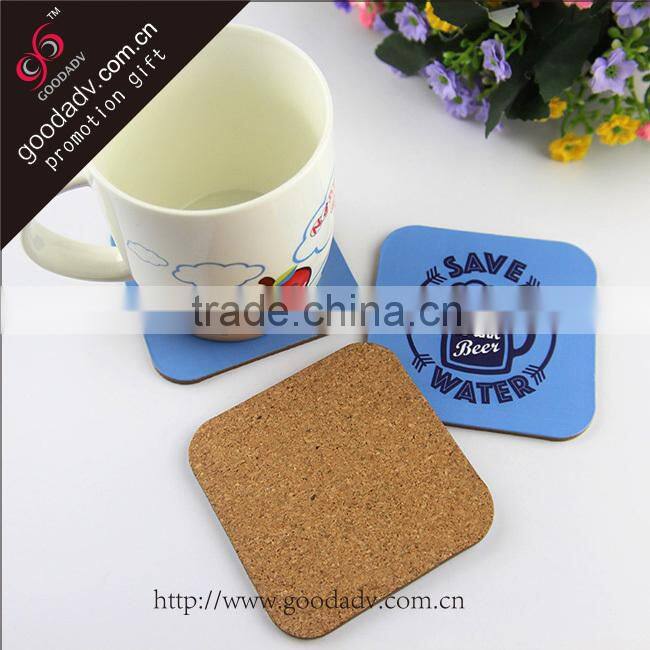 Made in china high quality promotional hard board coasters