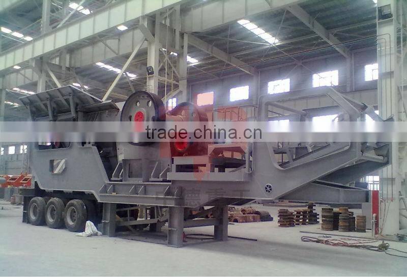 mobile rock crusher /mobile crusher machine