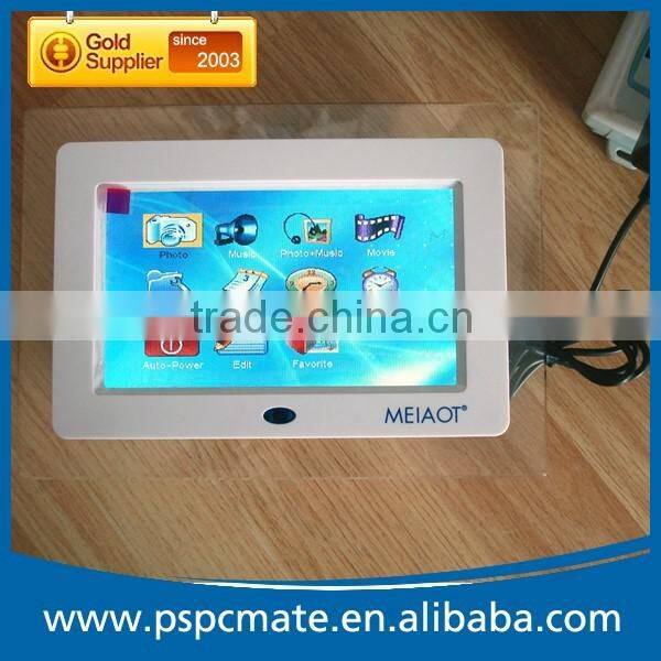 LCD Vedio Advertising Acrylic 7" Digital Photo Frame