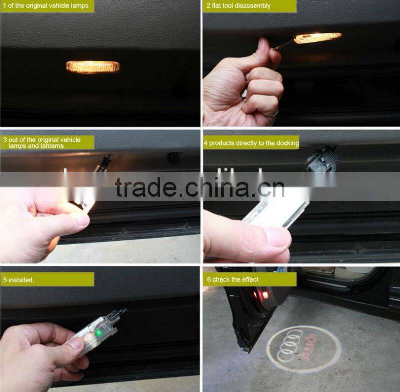2015 wireless led ghost shadow light logo door light