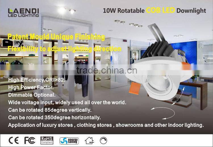 2016 Hot sale and best price cutout 170mm cob led down light 30w for Exhibition Lighting