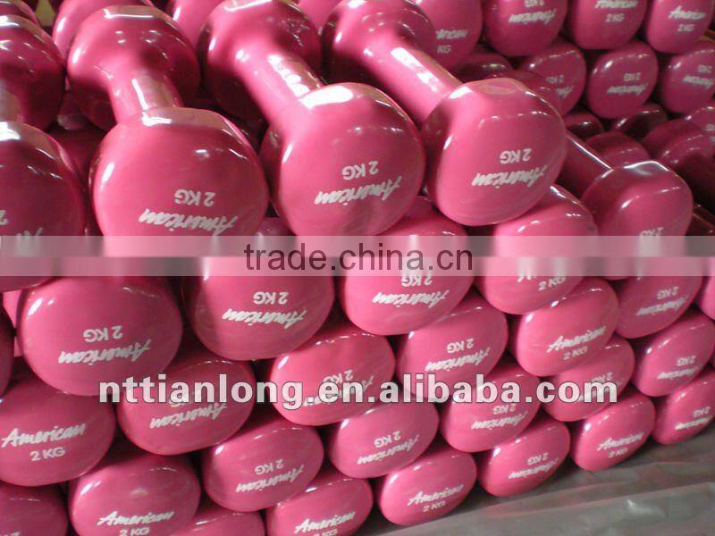 vinyl dipping hex dumbbell