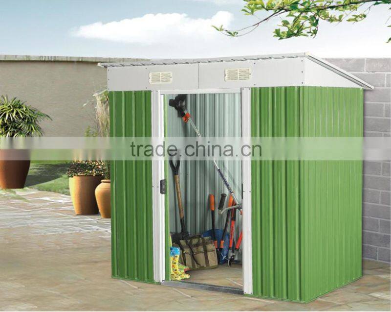 YF2-0406 MAIL PACKAGED Pent Roof Metal Shed