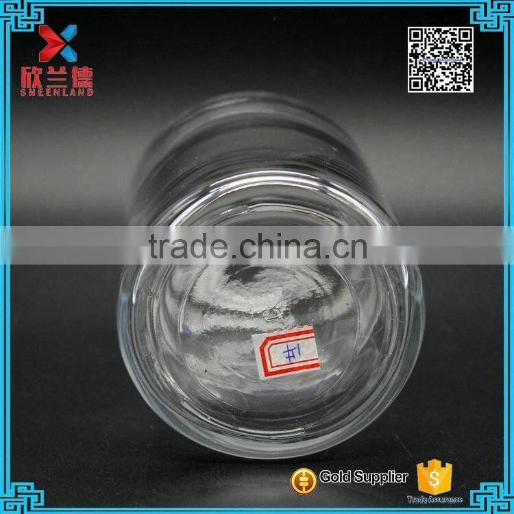 310g Clear round bottom glass storage jar for candy