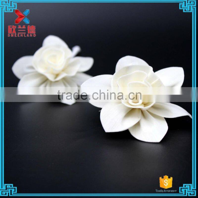 High quality 8cm daffodil dry air freshener assurance sola wood flower for fragrance diffuser