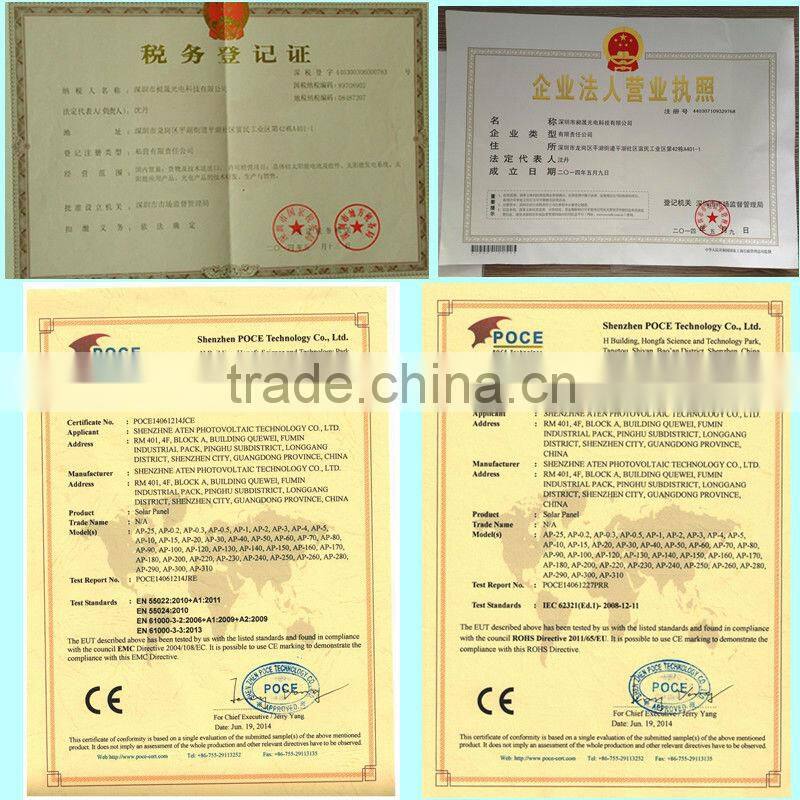 40w 18v high efficiency ups with mono solar lighting panel solar system