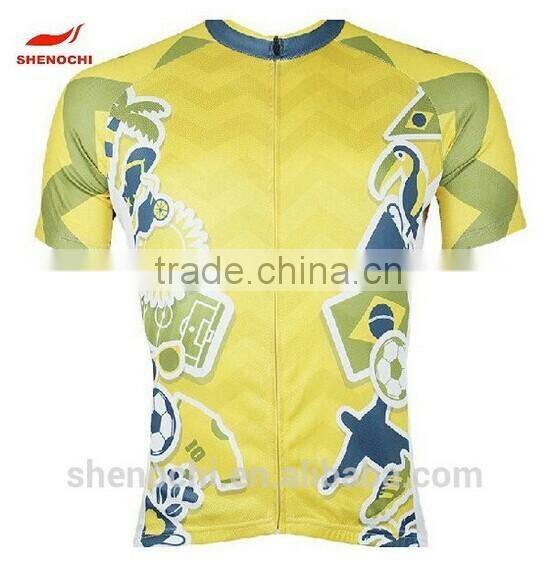 Full sublimation printing short sleeve cycling jersey never fade cycling clothing team specialized cycling jersey dri fit