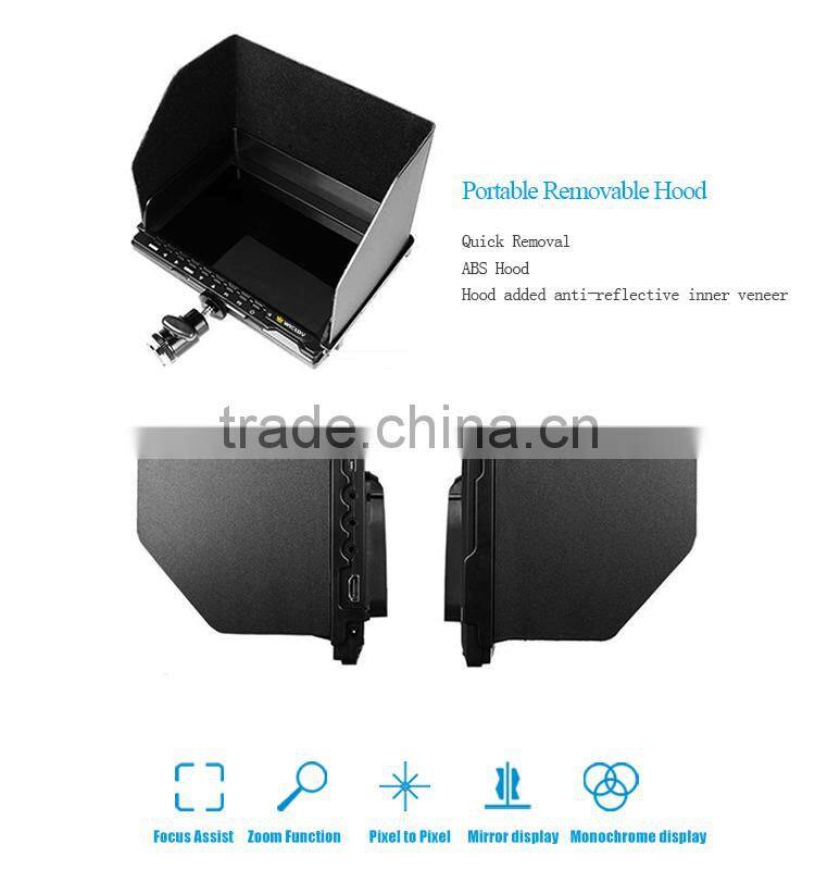 High Precision Wieldy HD IPS 7 Inch Lcd Monitor For Dslr Crane Video Jib Crane