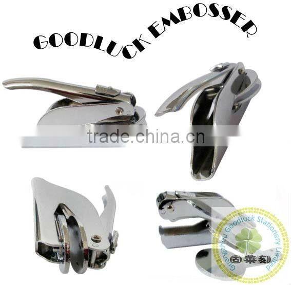 Custom letters handle grips metal embossed logo