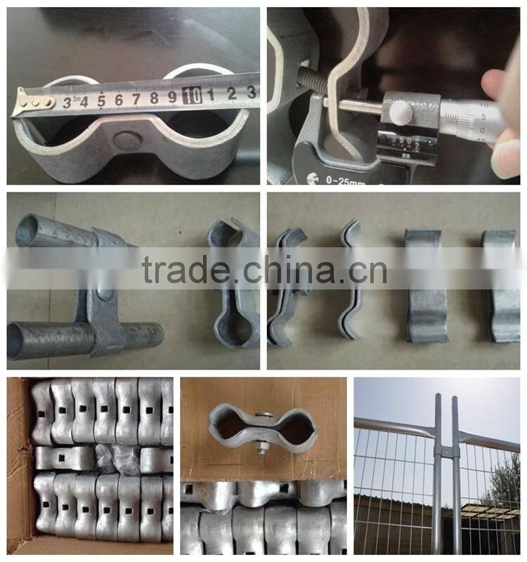 Australia standard building hot dipped galvanized steel tube temporary chain link fence