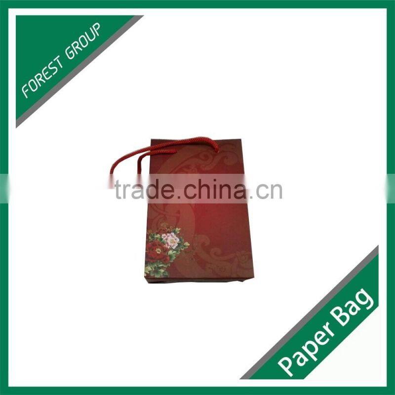 MANUFACTURER BROWN KRAFT PAPER SHOPPING BAG WITH HANDLE