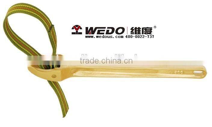 Anti spark tools; High quality Belt Pipe Wrench/ Spanner; Die forged;China Manufacturer;OEM service; No MOQ