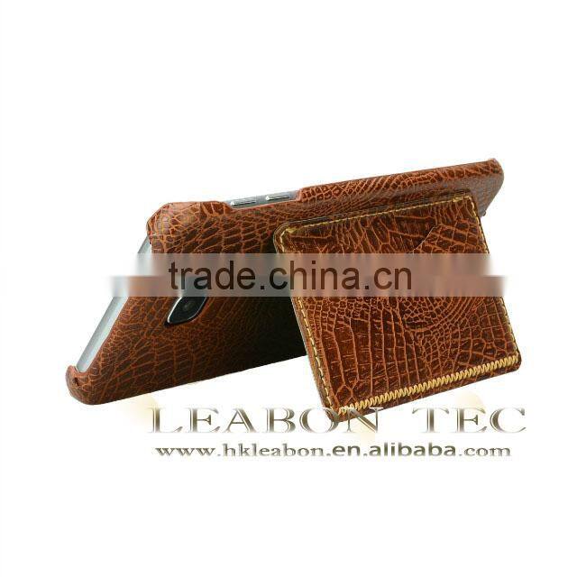 china wholesale for samsung galaxy s6 edge case, back leather cell phone case