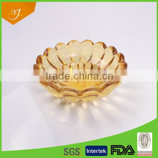 New Glass For 2015 Tableware Novelty Ice Cream Bowls With Flower Design