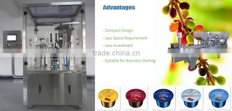 Rotary Type Automatic coffee capsule packing machine