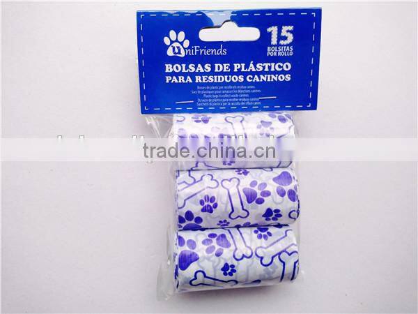 dog waste bag / dog poop bag / drawstring dog poop bag