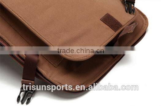 2016 Hot selling mens leather rolling duffel suitcase bag for short traveling