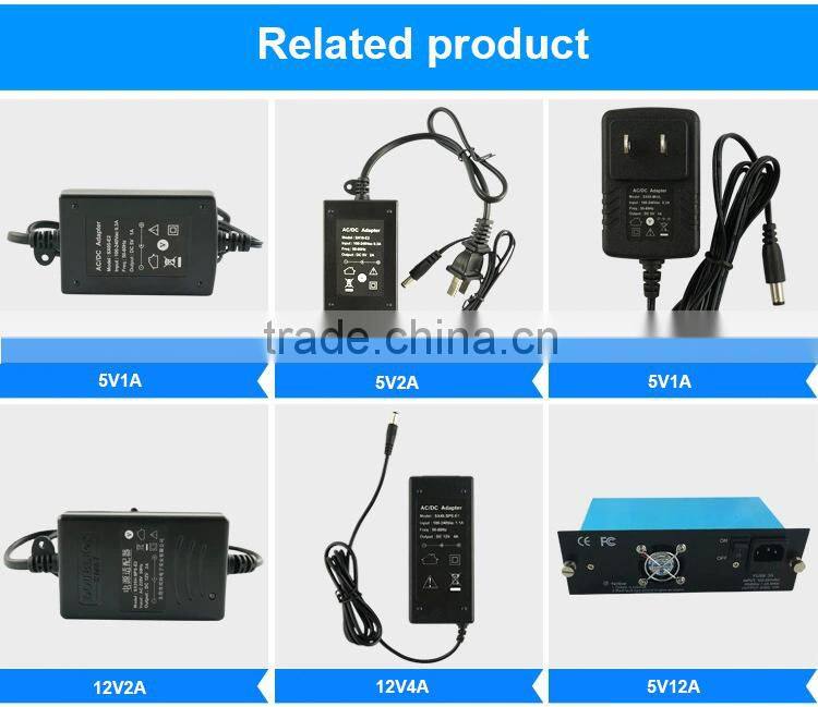 5V1A double cable US DC Power adapter