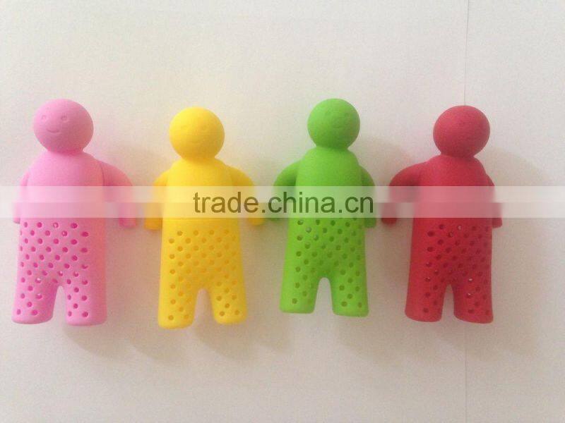 Hot-sale silicone Mr.tea infuser