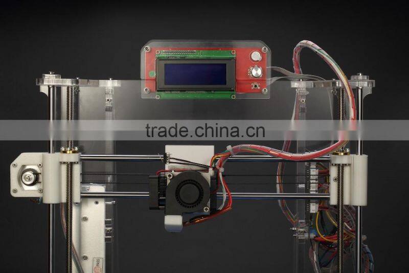 Hot new design acrylic material DIY desktop 3d printer reprap prusa i3 kit 3d printer lcd screen easy operation offline printing
