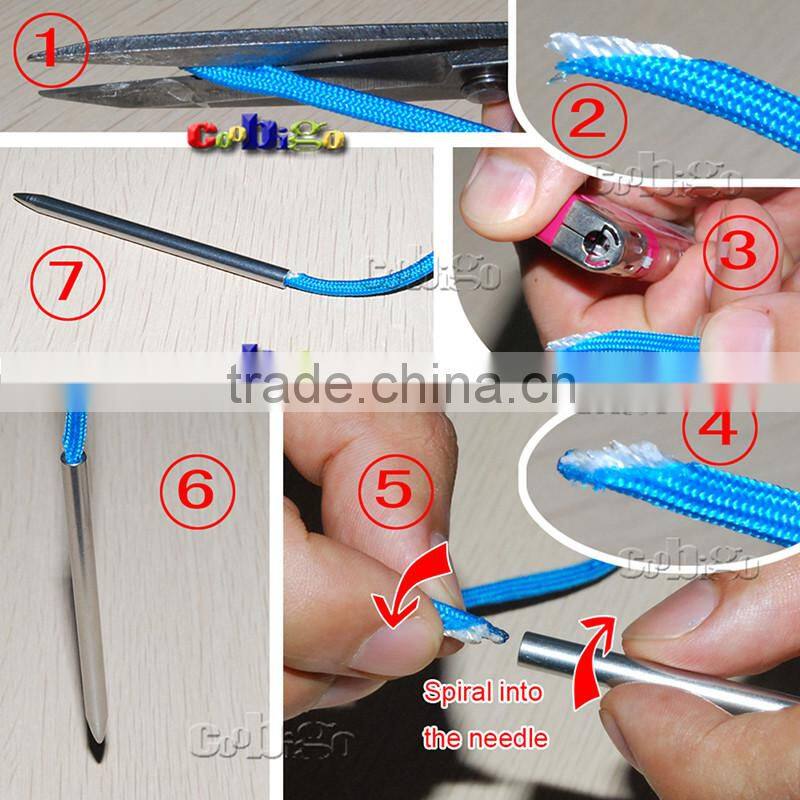 3" Stainless Steel Paracord Needle With Screw Thread Shaft Tip Stiching Fid Kniting Weaving Pracord Bracelet #FLQ121