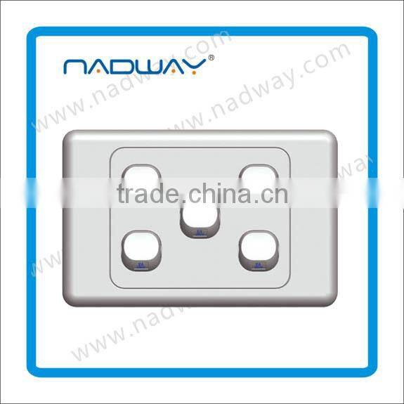 45A 1 Gang Double Pole Wall Switch With Neon