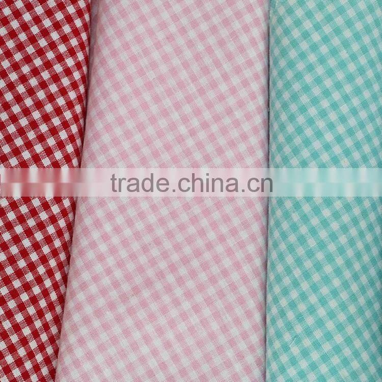 latest design fashion yarn dyed new design for shirt check and stripe woven cotton plaid fabric