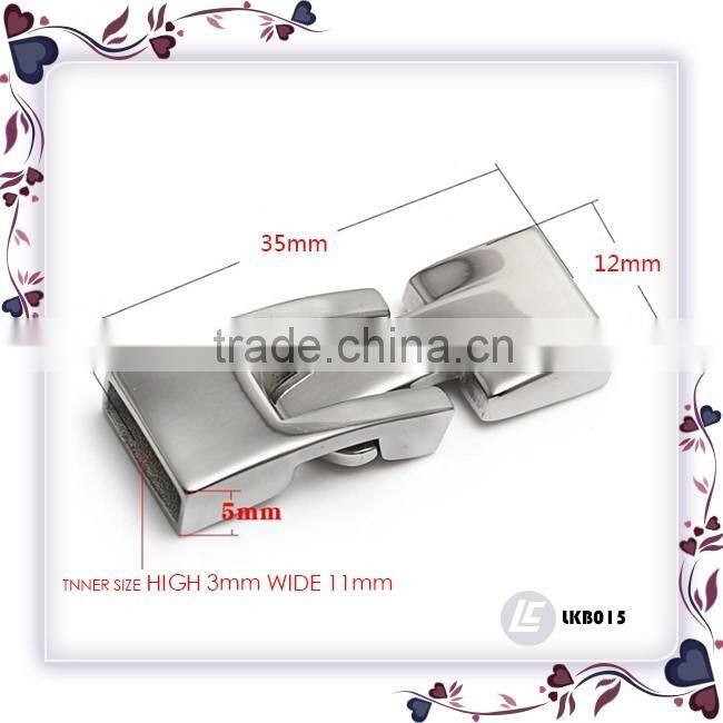 Stainless steel jewelry findings magnetic bracelet clasp unique closure