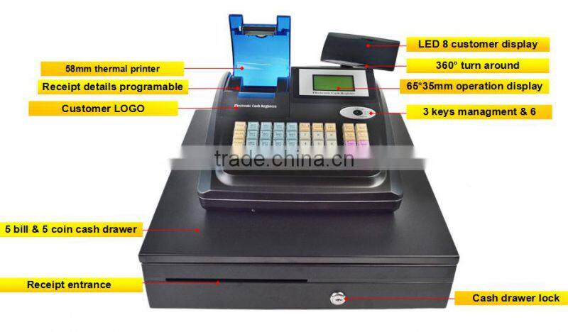 wholesale all in one portable electronic cash register machine ECR