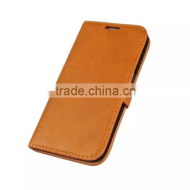 High selling retro filp leather case for samsung s6 edge