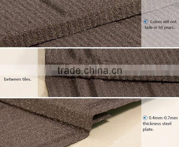 Wanael Cheap building materials Shingle Solar Red Sheet Metal Roofing Shingles