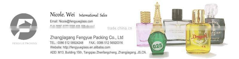50ml Rectangle Empire Building Shaped Perfume Glass Bottle