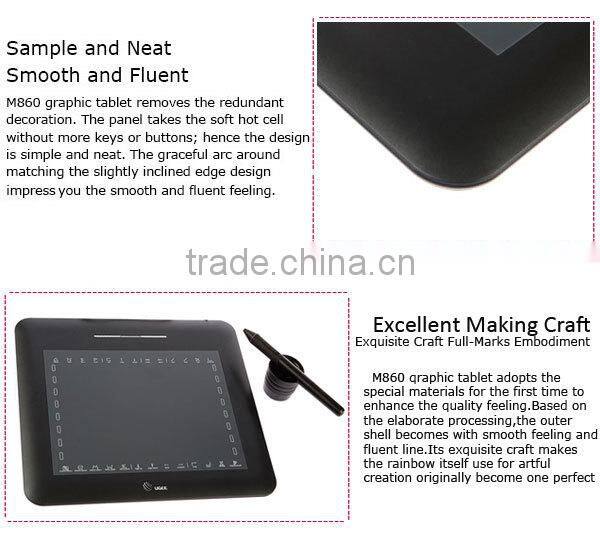 UEGG M860 drawing interactive graphics tablet for website design