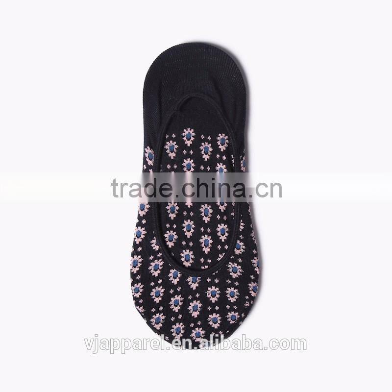 Custom Cotton Knitted Women No Show Ankle Invisible Sock