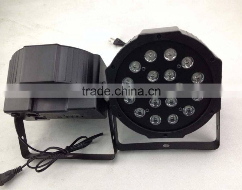 Cheap LED Par Cans Plastic LED Flat Par Light 18LED RGBW 1W