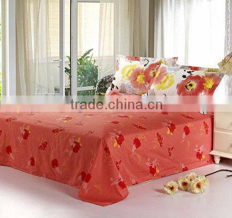 2015 hot China 100% cotton bedding bed linen sheets factory wholesale