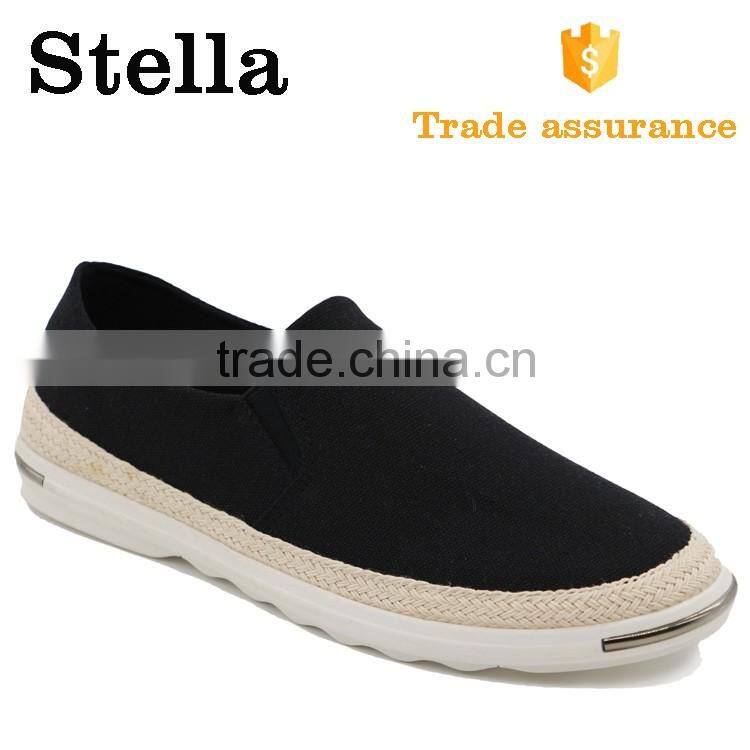 Classical black men slip on sneaker