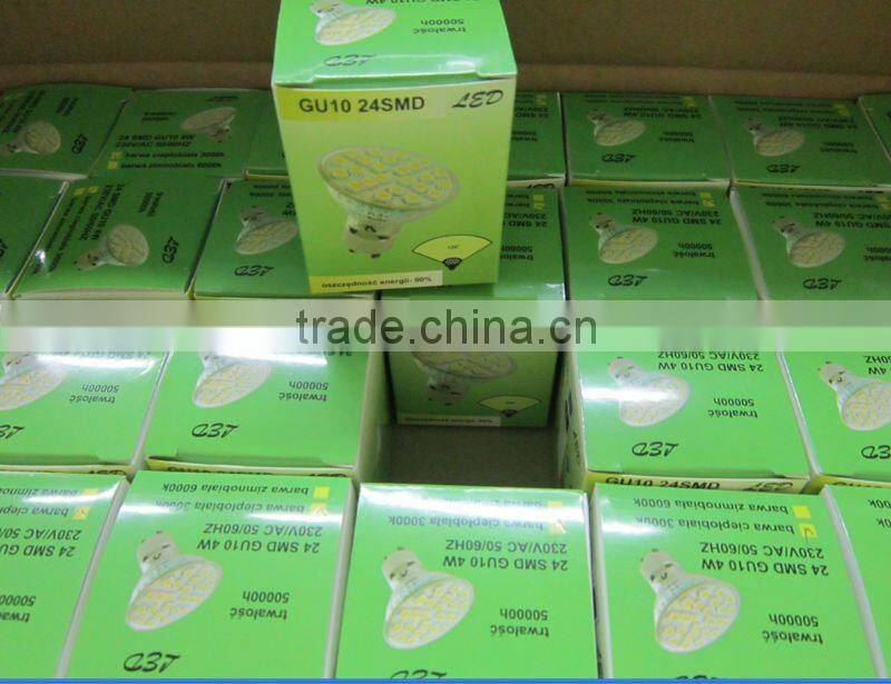 led manufacture bulb light SMD5050 320lm CRI>75 50* H56mm AC 85-265V E27/E26/E14/GU10/MR16 50,000h 2800-3200K, 4000-7000K