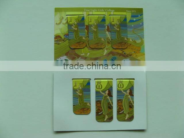 The most popular series souvenirs------magnetic bookmark for stationery promotional gift