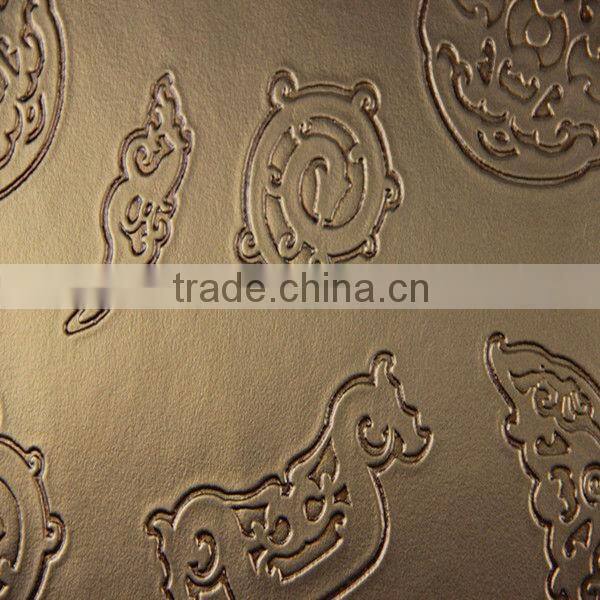 Popular Fashion Embossed PVC Artificial Leather for decoration