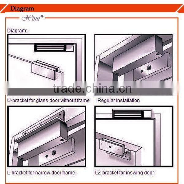 180kg electronic magnetic lock 350lbs EM lock XM-M180
