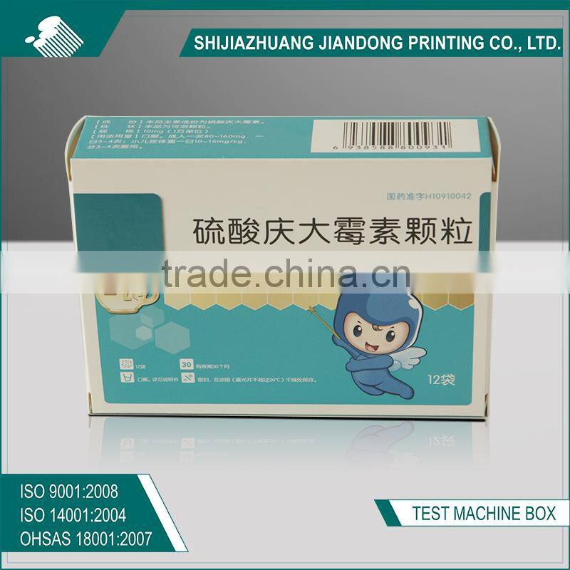 Printed paper pill box for tablet