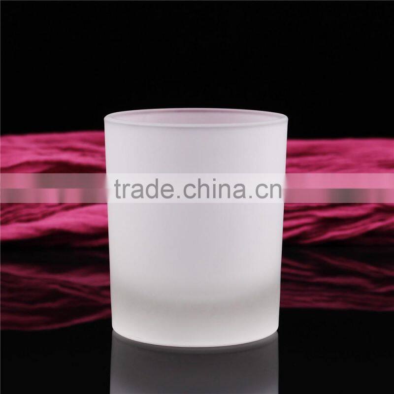 Stock 7084 frosted glass jar for candle