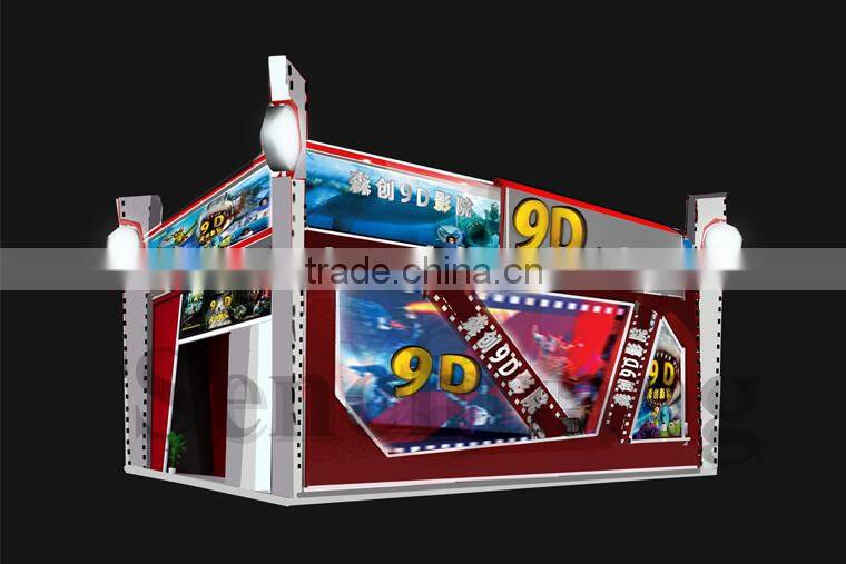 9d cinema equipment hydraulic system with sporty chair with CE certificate