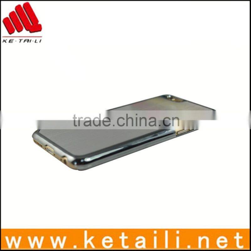 Custom fashion electroplated hard plastic PC case for iphone6