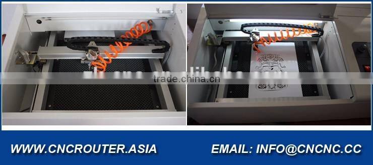 40W 50W 60W CO2 Mini Acrylic Laser Engraving Machine 300*300MM With Honey Comb Table Infrared Positioning System ZK-3030